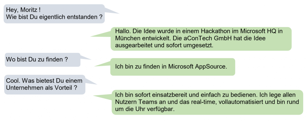 Wie ist Chatbot Moritz eigentlich entstanden? Hier antwortet er selbst.