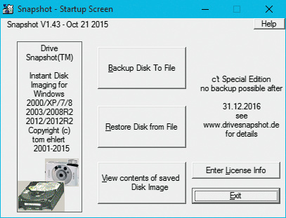 download the new version for windows Drive SnapShot 1.50.0.1223