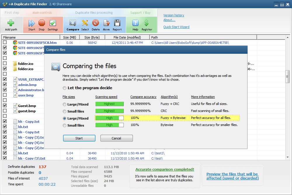 duplicate file finder software