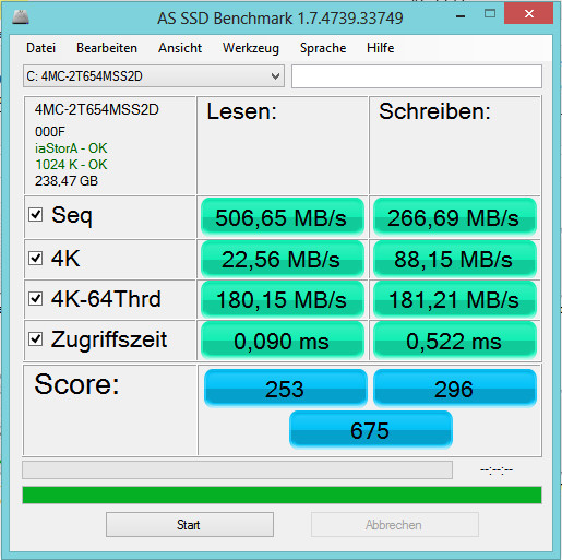 AS SSD Benchmark | heise Download