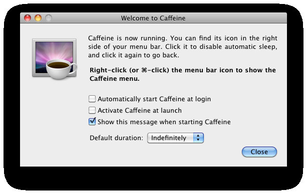 Caffeinate for mac