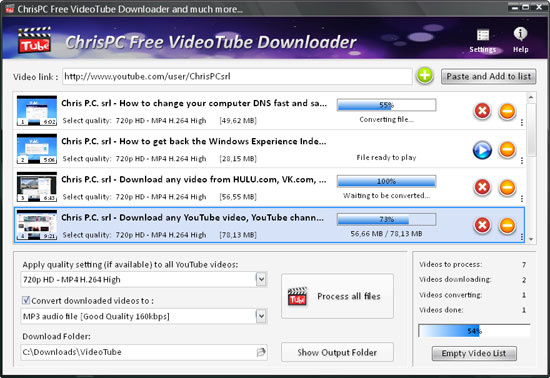 ChrisPC VideoTube Downloader Pro 14.23.1124 for android instal