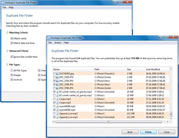 duplicate file finder pro windows