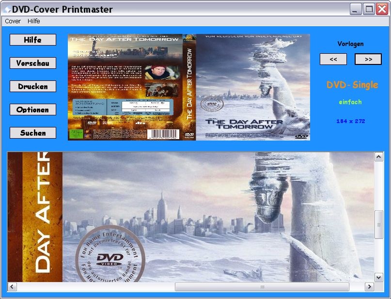 DVD-Cover Printmaster - Gratis-Download von heise.de