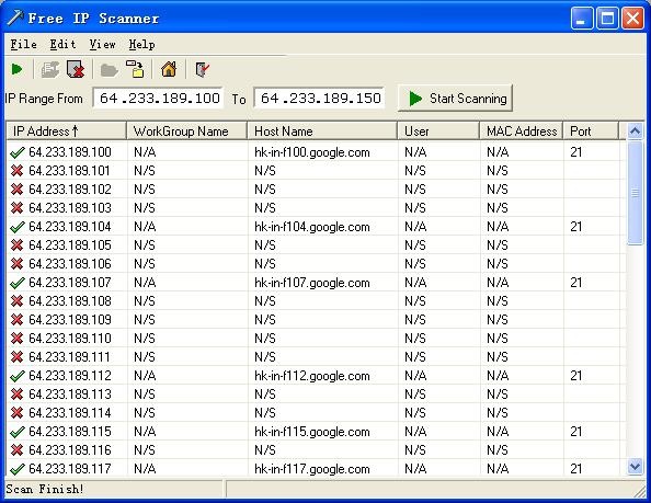 Free IP Scanner - Gratis-Download von heise.de