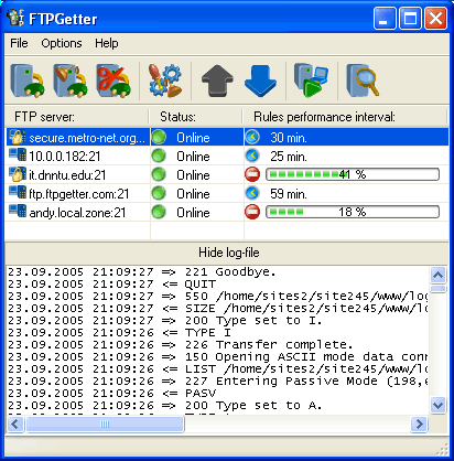 FTPGetter Professional 5.97.0.275 download the new version for apple