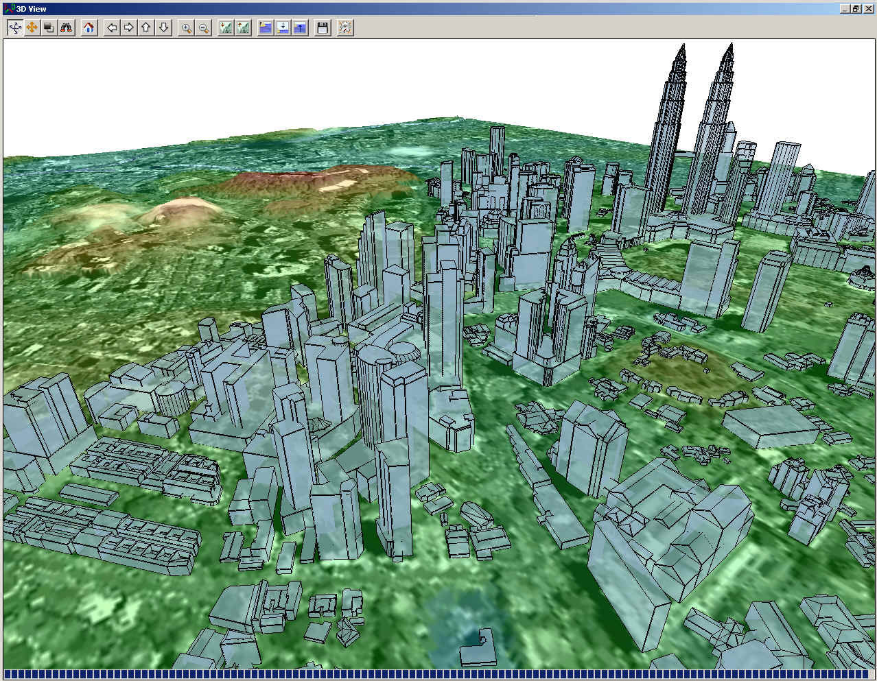 3d view. Global Mapper 3d. Цифровая модель города. Цифровая модель местности города. Трехмерная модель города.