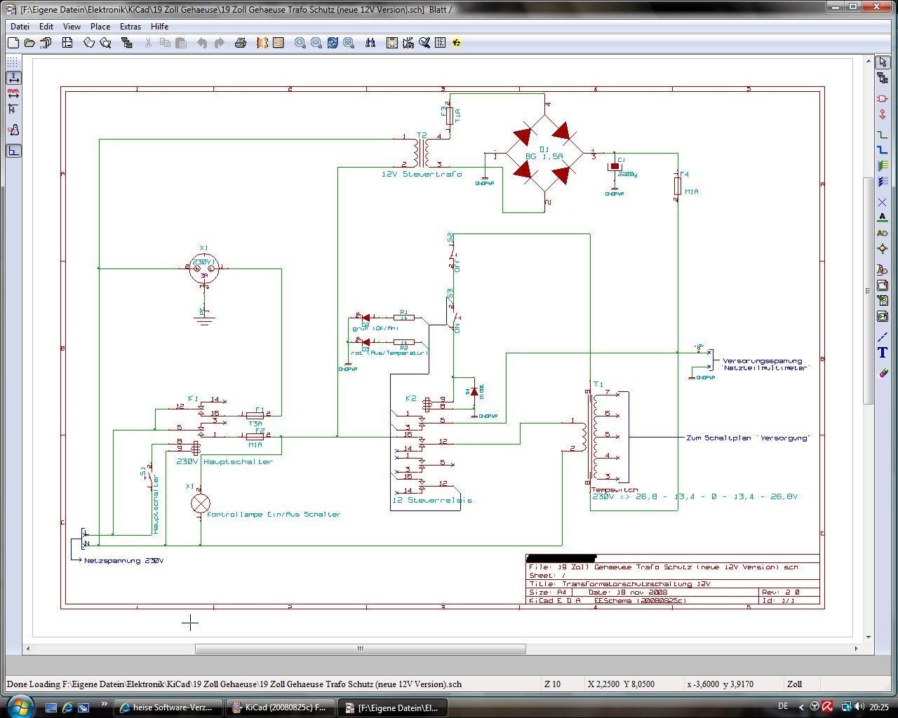 Kicad моделирование схемы