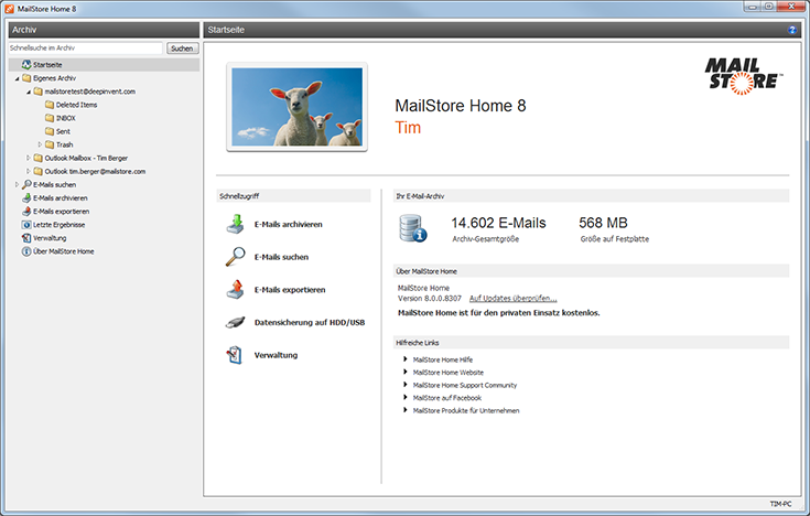 for windows download MailStore Server 13.2.1.20465 / Home 23.3.1.21974