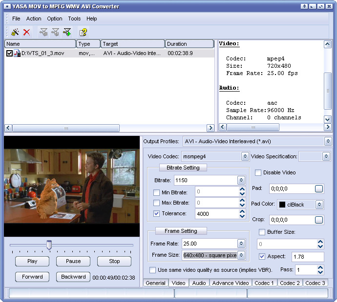 MOV to MPEG WMV AVI Converter - Download von heise.de