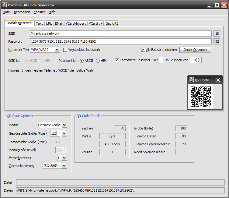 Portable QR-Code Generator - Gratis-Download von heise.de