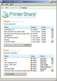 Программа printershare для андроид