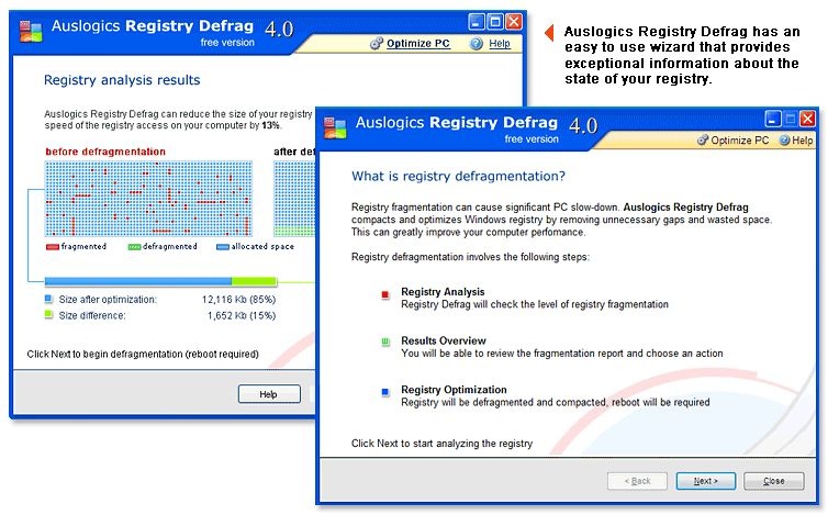 Auslogics Registry Defrag 14.0.0.4 instal the new for android