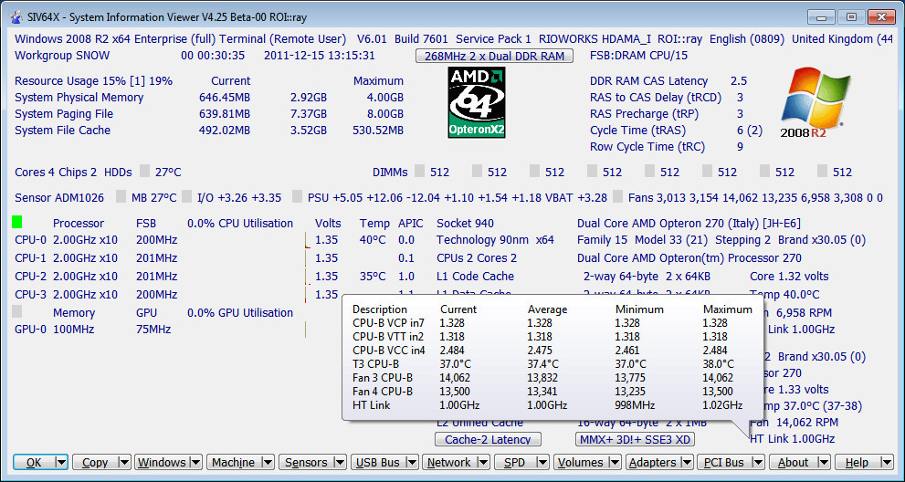 free SIV 5.73 (System Information Viewer)