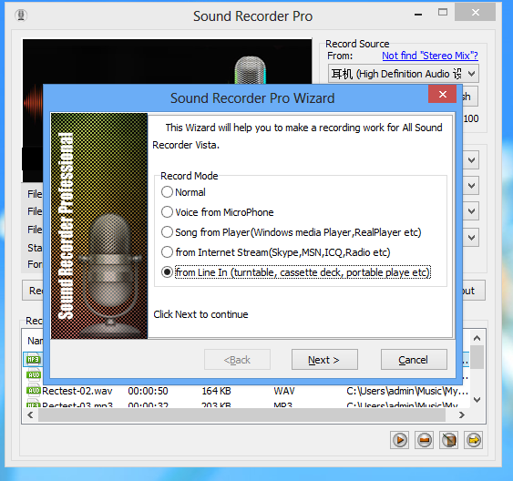 Sound Recorder Professional - Download von heise.de