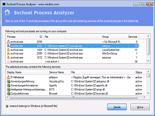 Svchost Process Analyzer | heise Download