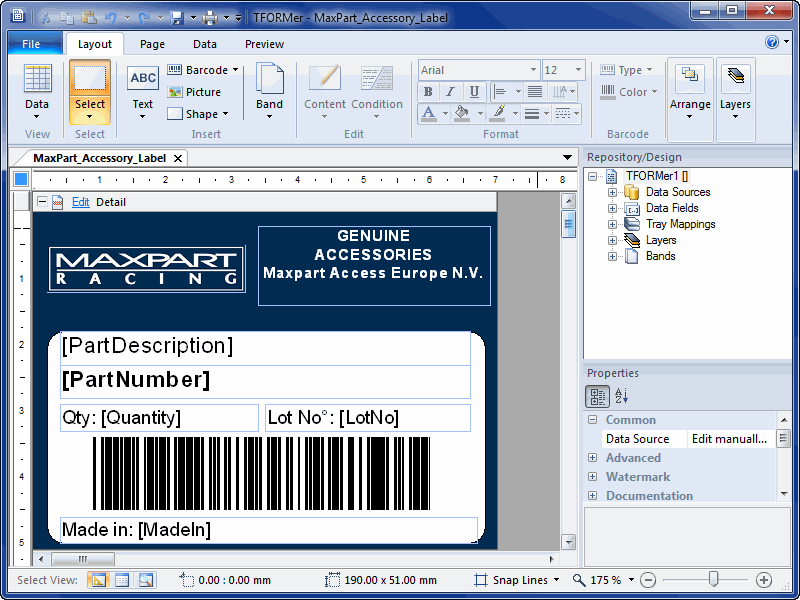 TFORMer - Barcode Label Printing Software - Download von heise.de