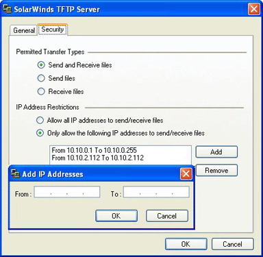 download configure solarwinds tftp server