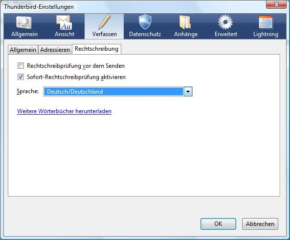 mozilla thunderbird login