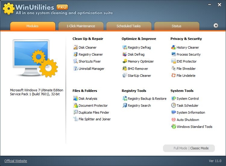 WinUtilities Professional 15.89 for windows instal free