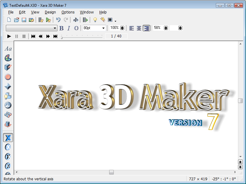 xara 3d text maker