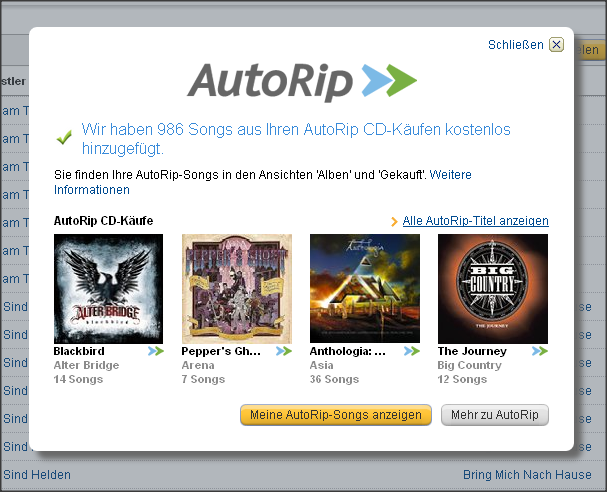 Amazon schaltet "AutoRip"-Funktion in Deutschland frei | heise online