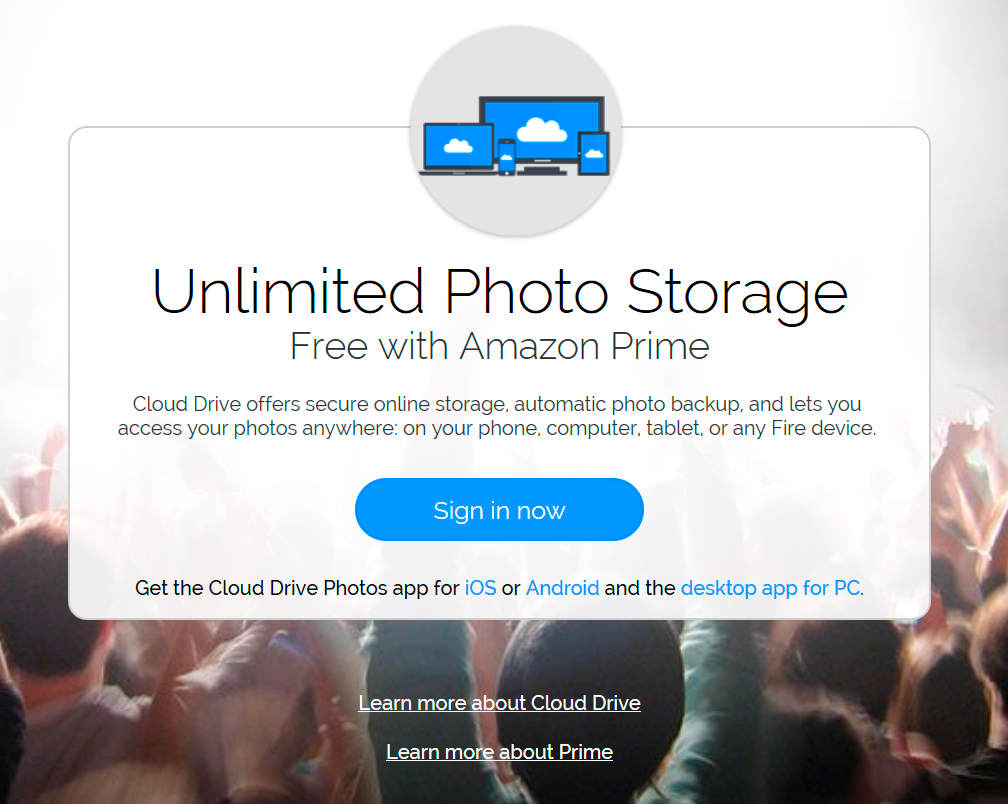 Unbegrenzter Cloud-Speicher mit Amazon Prime Photos | heise online