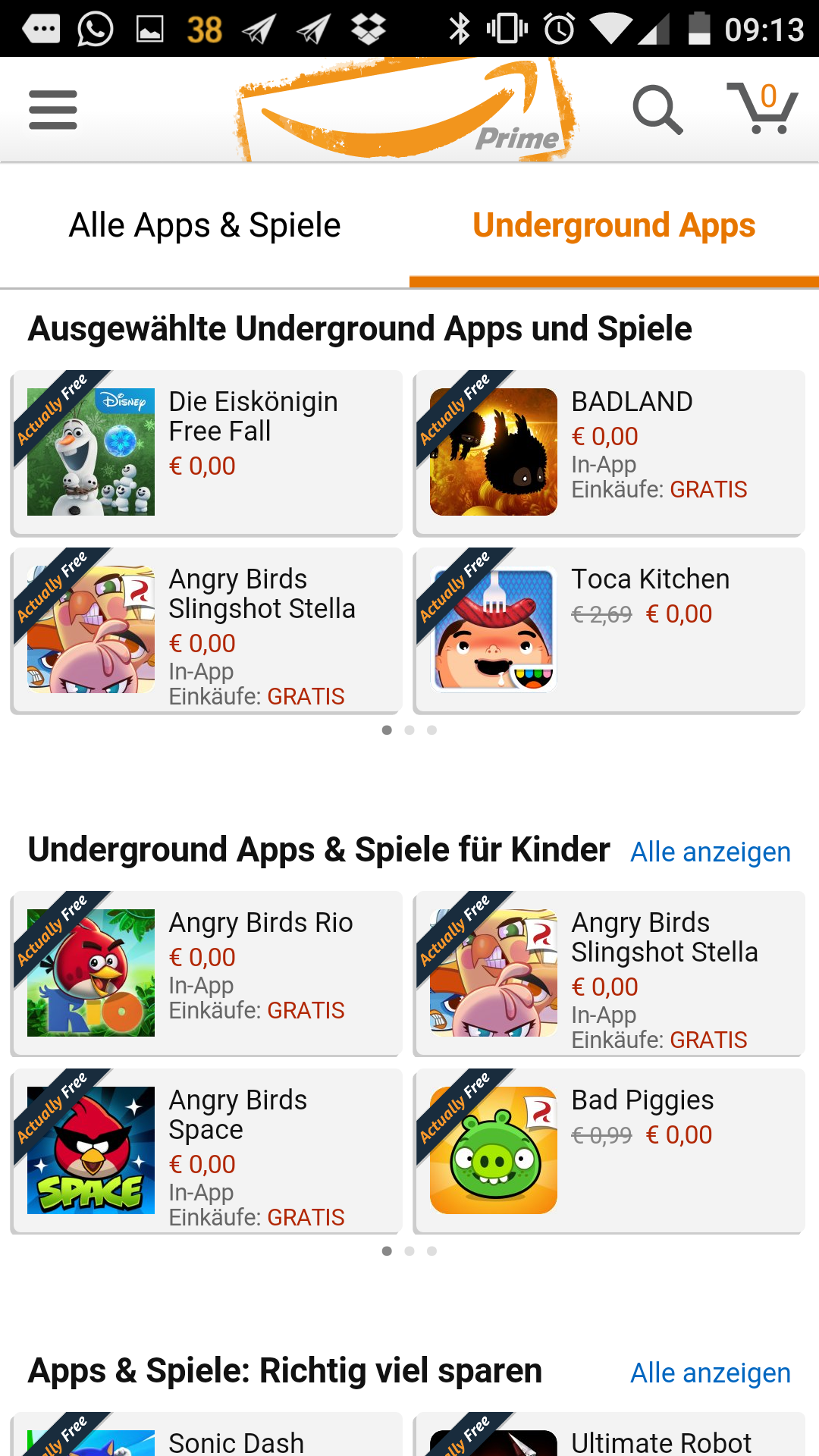 Amazon Underground: Amazon will mit kostenlosen Android-Apps locken | heise  online