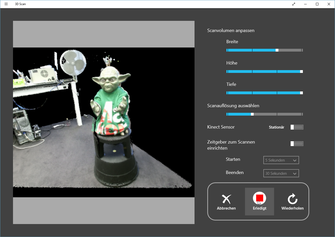 Gratis von Microsoft: 3D-Scan-App für Kinect 2 | heise online