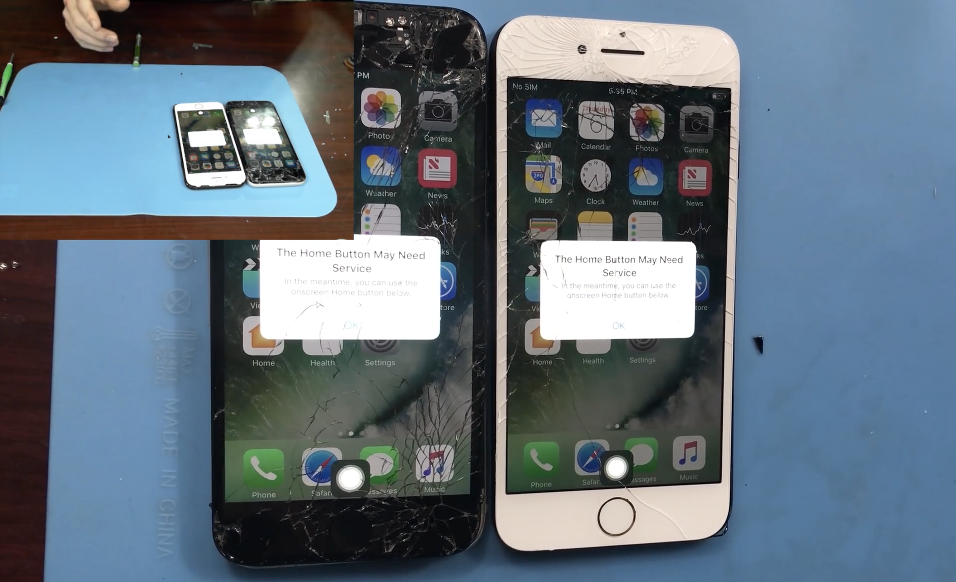 Home-Taste am iPhone 7: Reparatur durch Dritte legt Funktion lahm | heise  online
