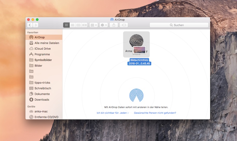 AirDrop zwischen iPhone und Mac - so klappt's | heise online