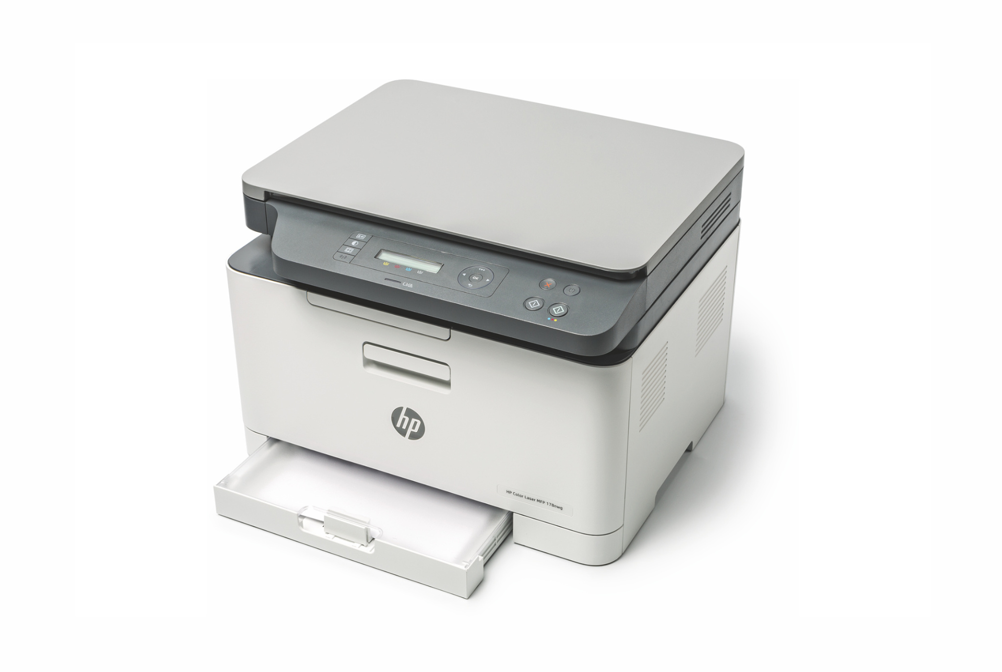 Platzsparender Multifunktionsdrucker HP Color Laser MFP 178 | heise online