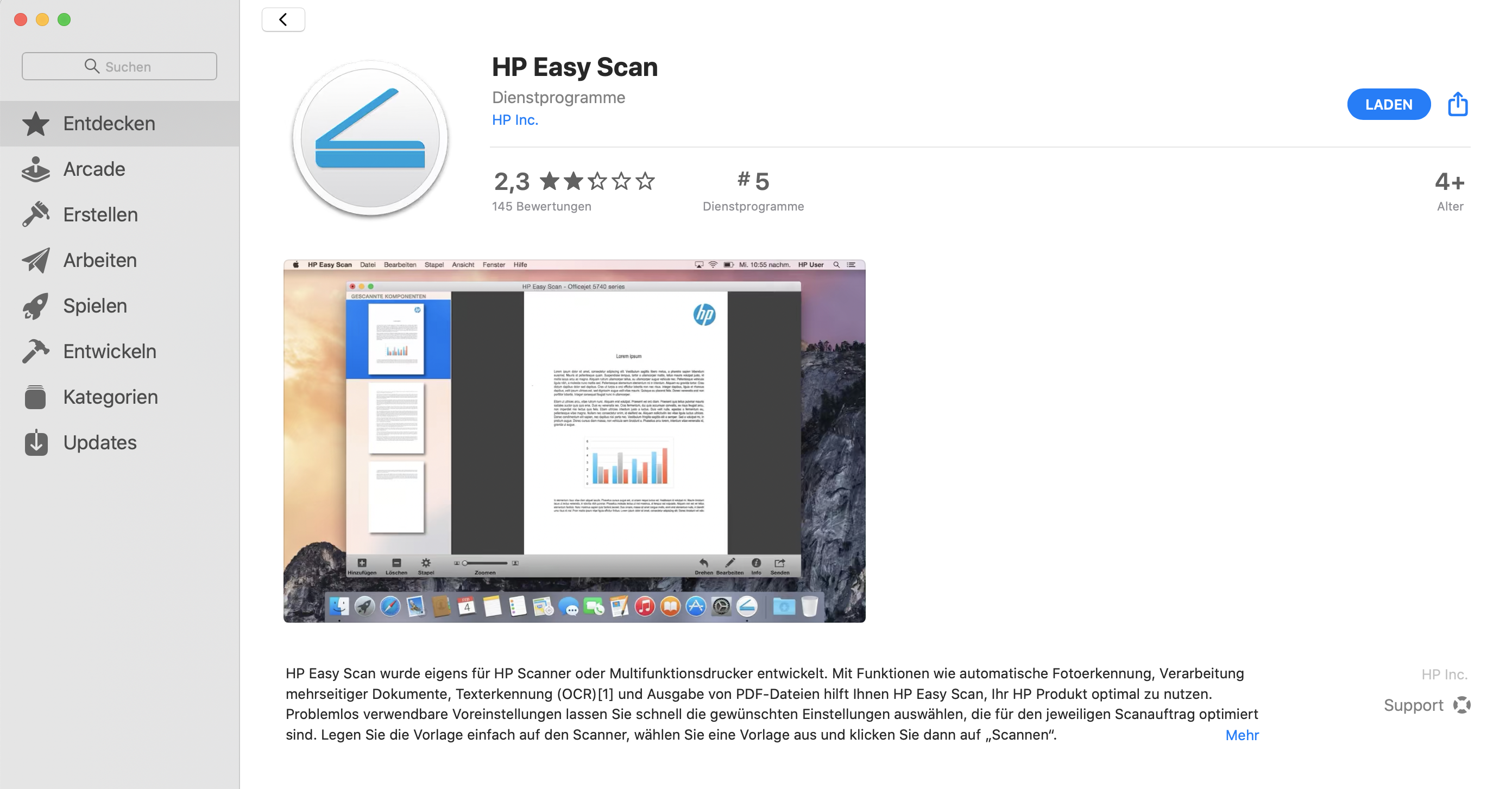HP-Drucker unter macOS Catalina: Easy Scan funktioniert nicht mehr | heise  online