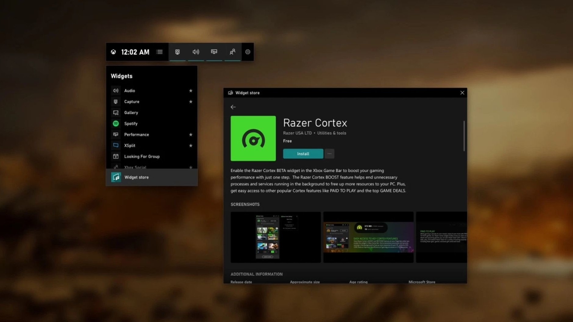 Spiele-Overlay: Xbox Game Bar unterstützt Widgets | heise online