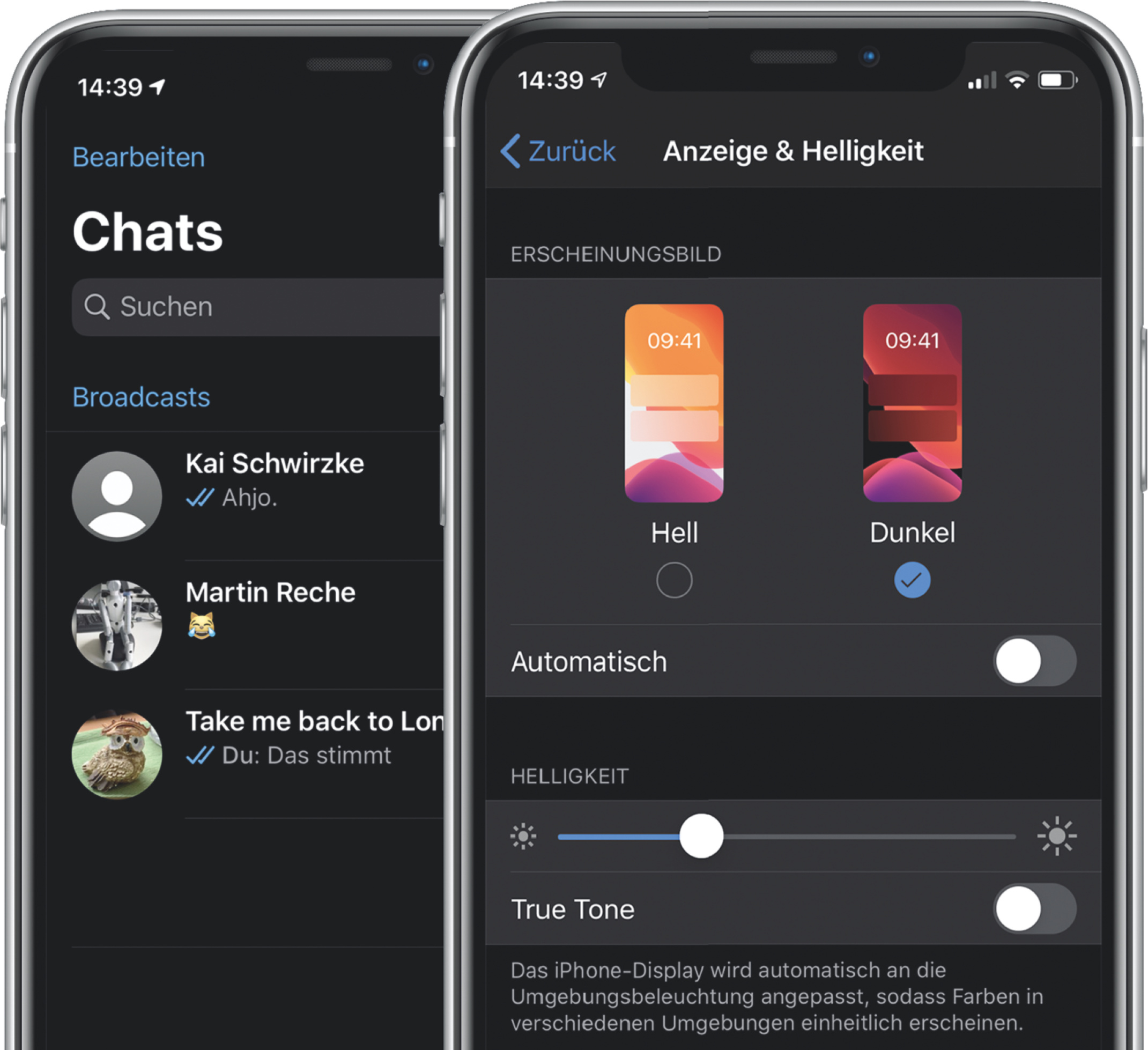 Tipp: Dark Mode bei WhatsApp am iPhone aktivieren | heise online