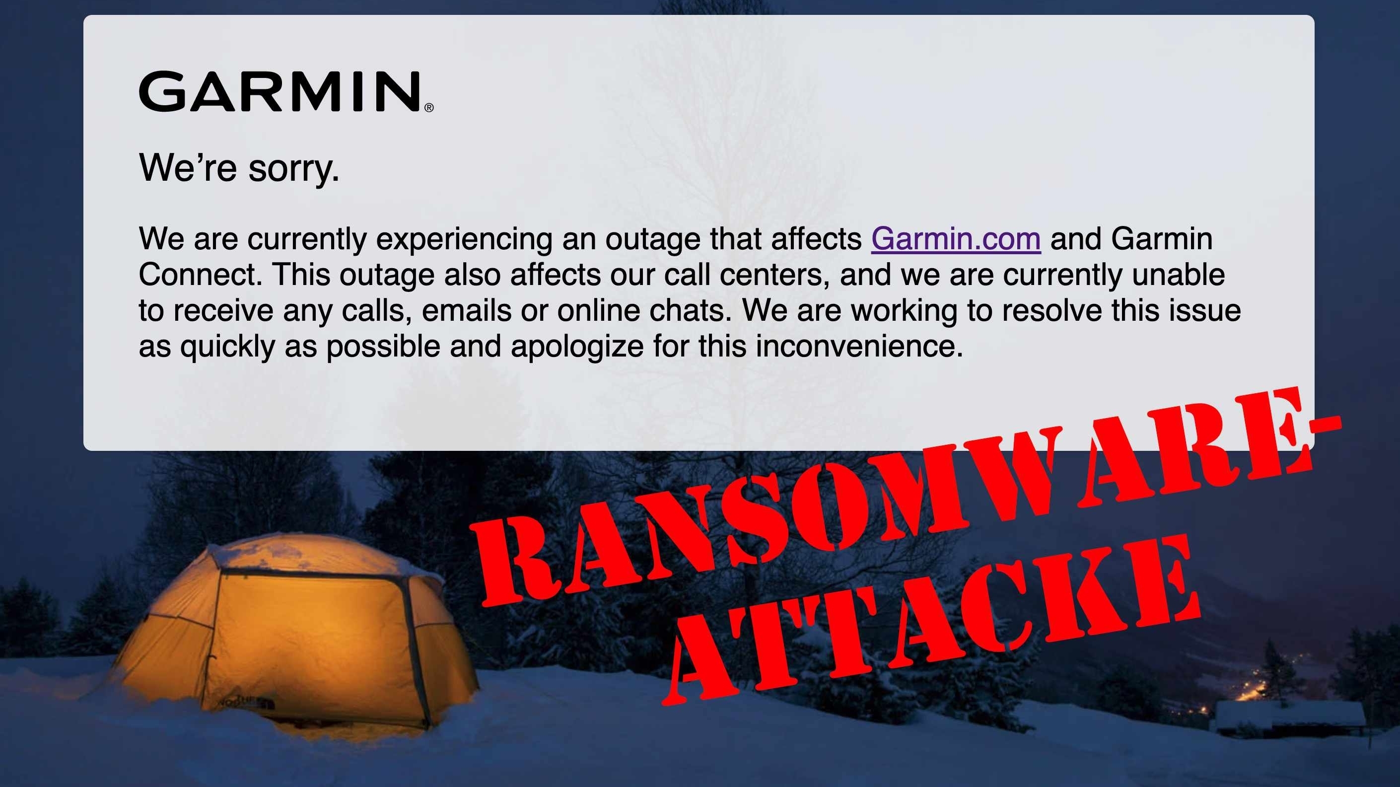 Garmin Connect: Ausfall offenbar nach Ransomware-Attacke | heise online