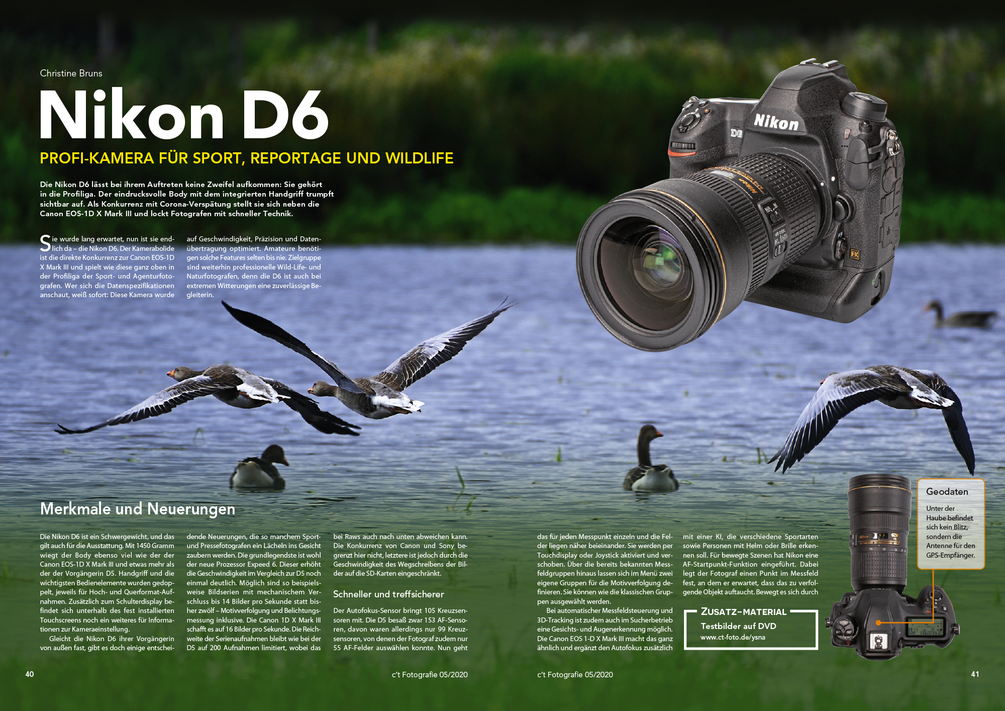 c't Fotografie 5/2020: Extraklasse - Nikon D6 und Canon EOS R5 im Test |  heise online