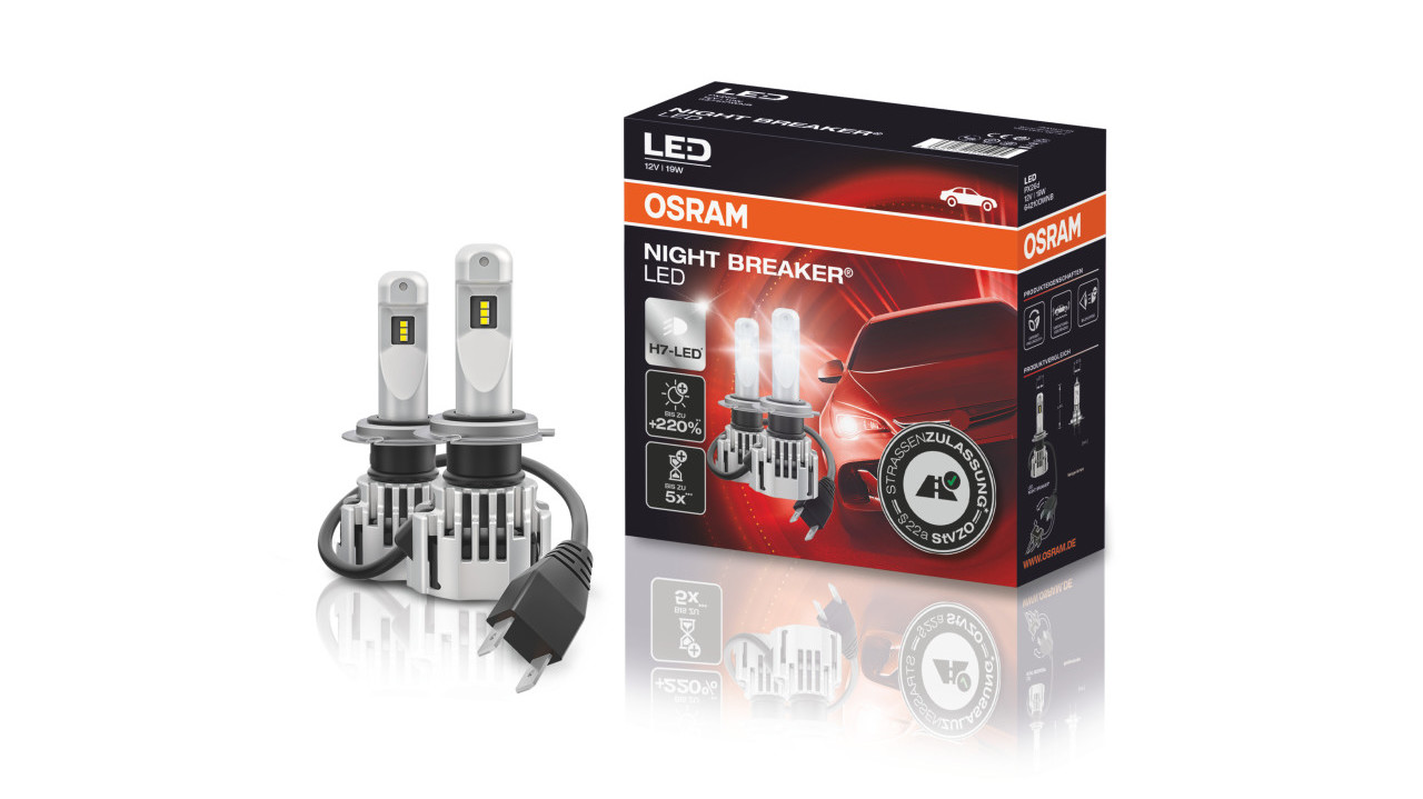 Innovation im Auto-Scheinwerfer: LED ersetzt H7-Leuchtmittel