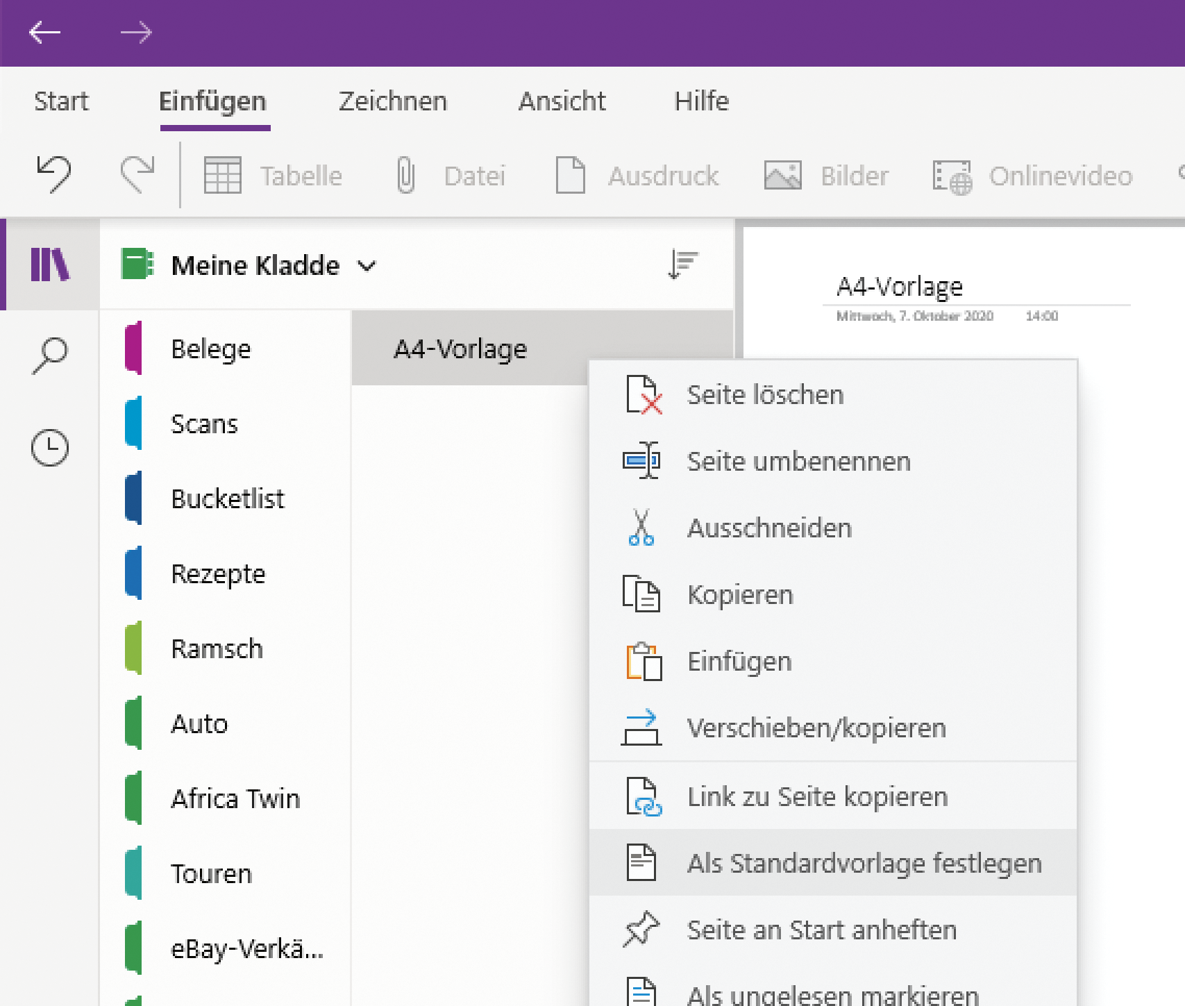 Seitengröße begrenzen in OneNote für Windows 10 | heise online