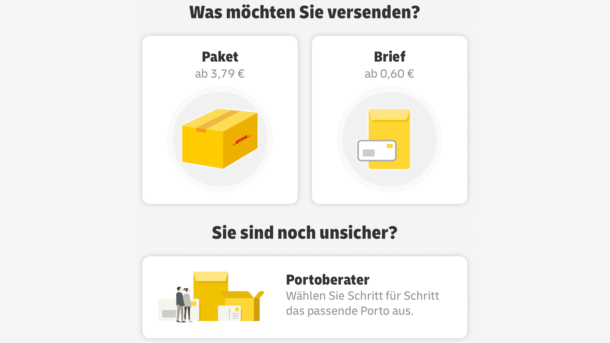 Mobile Briefmarke" ist da: Briefporto und Paketdienste nun in einer DHL-App  | heise online