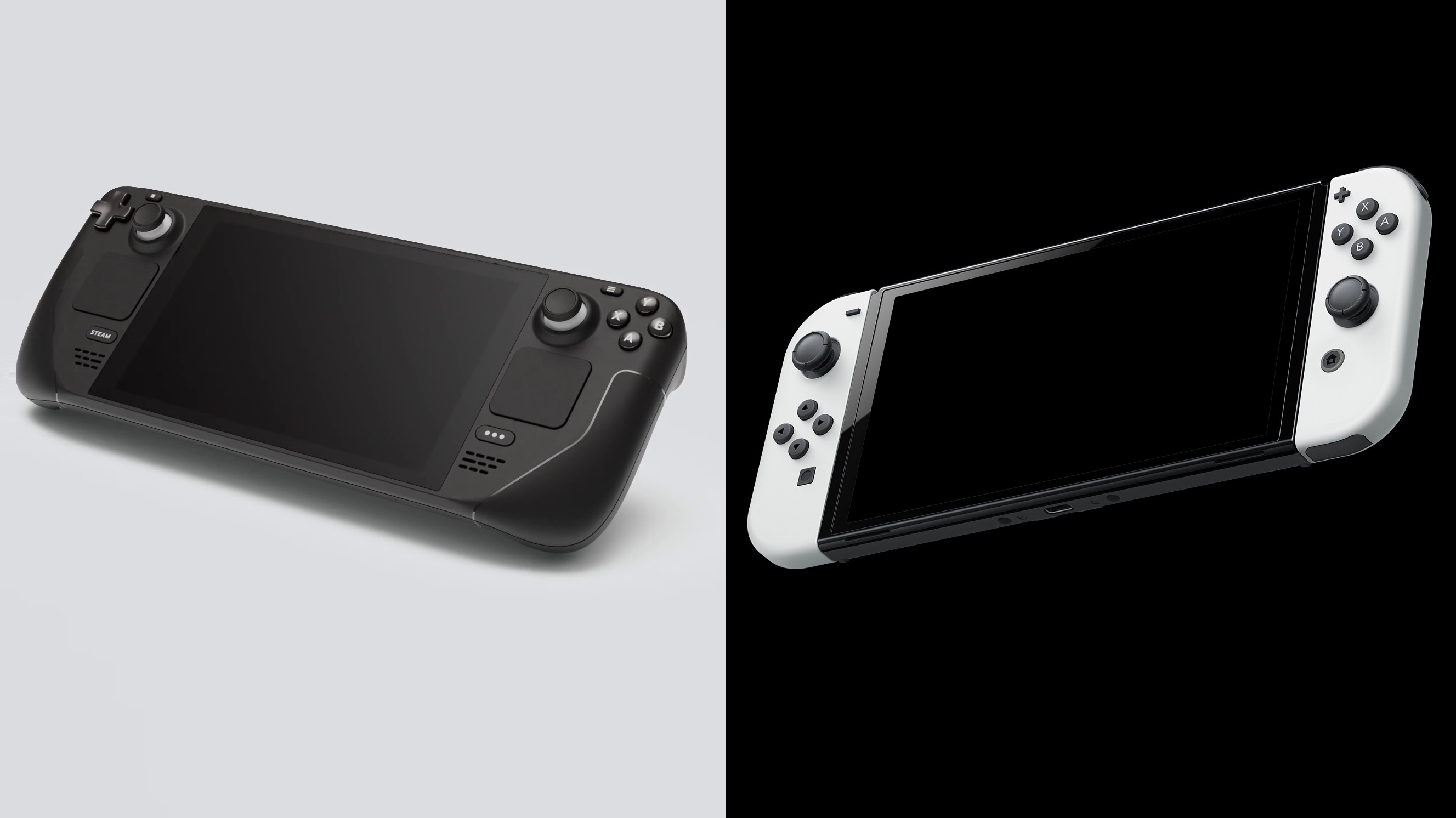 Handheld-Vergleich: Valve Steam Deck vs. Nintendo Switch OLED | heise online