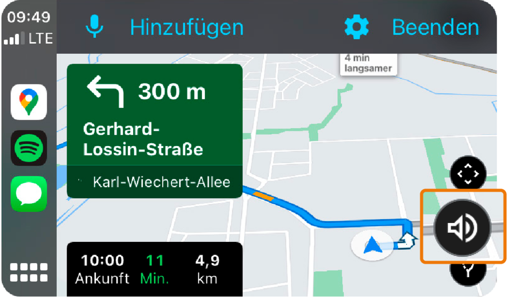 Tipp: Töne für Google Maps in Apple CarPlay aktivieren | heise online