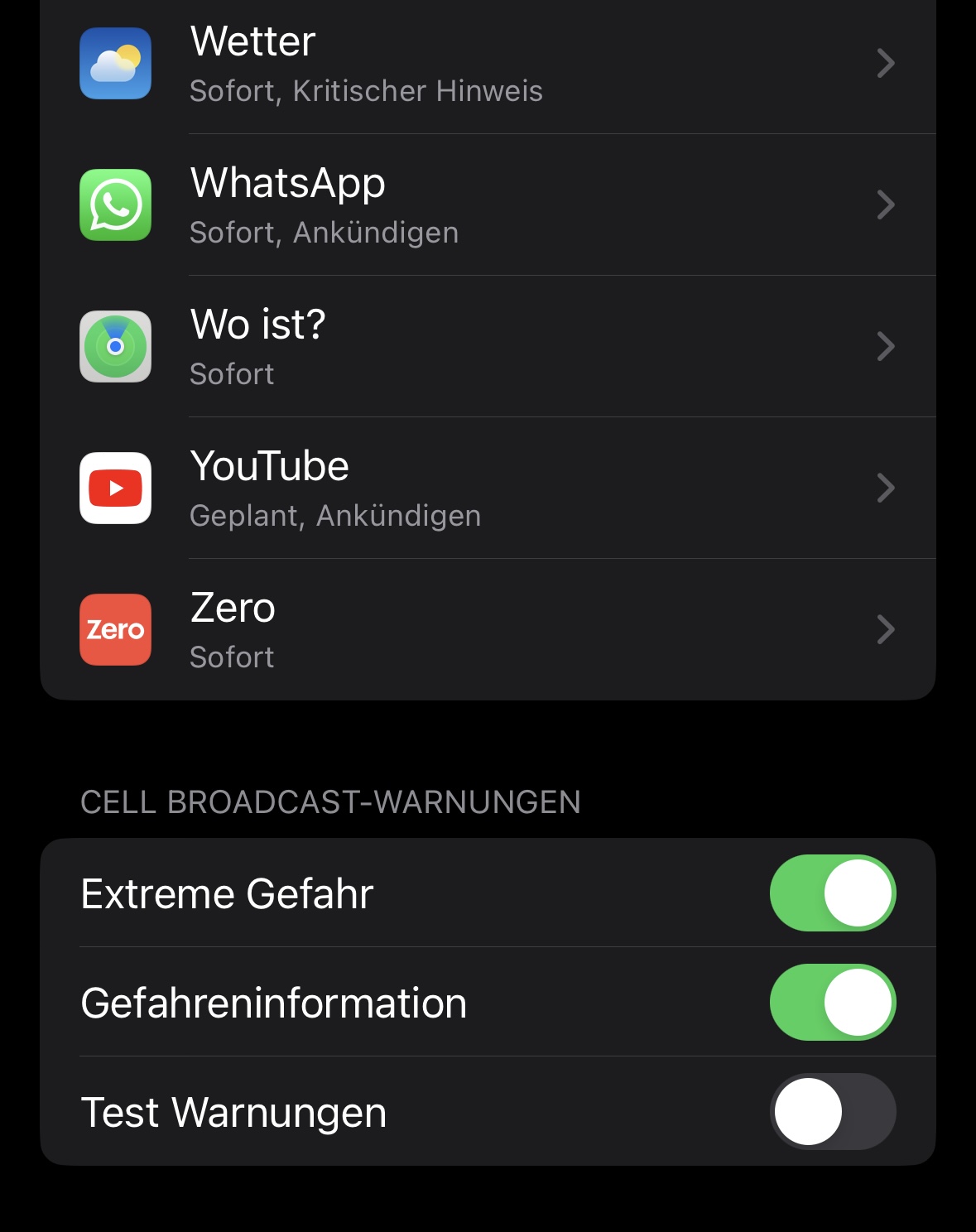 Cell Broadcast auf dem iPhone: Erste Eindrücke vom Test der Notfallwarnung  | heise online