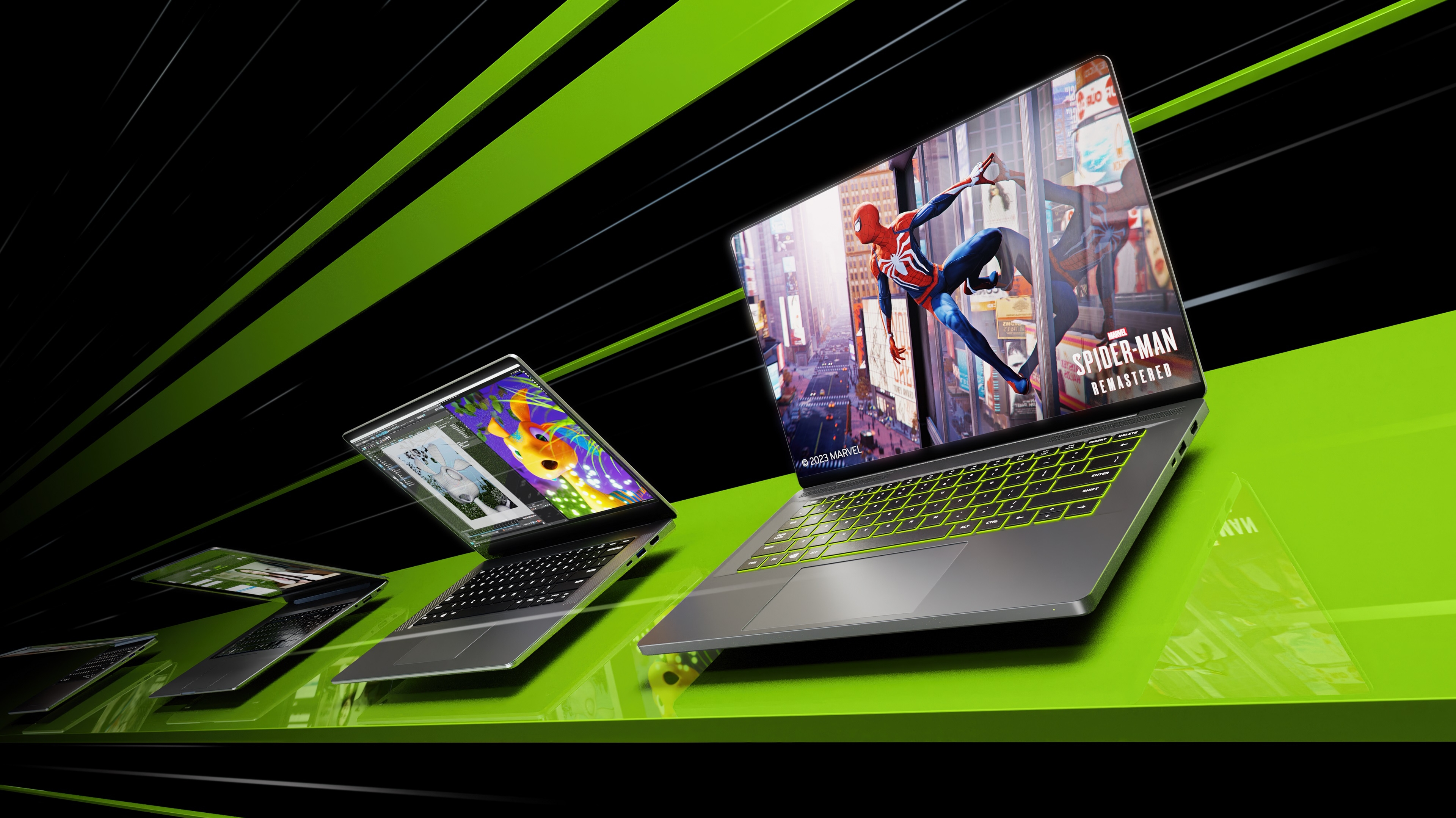 GeForce RTX 4050 bis 4090: Nvidias Notebook-GPUs werden viel effizienter |  heise online