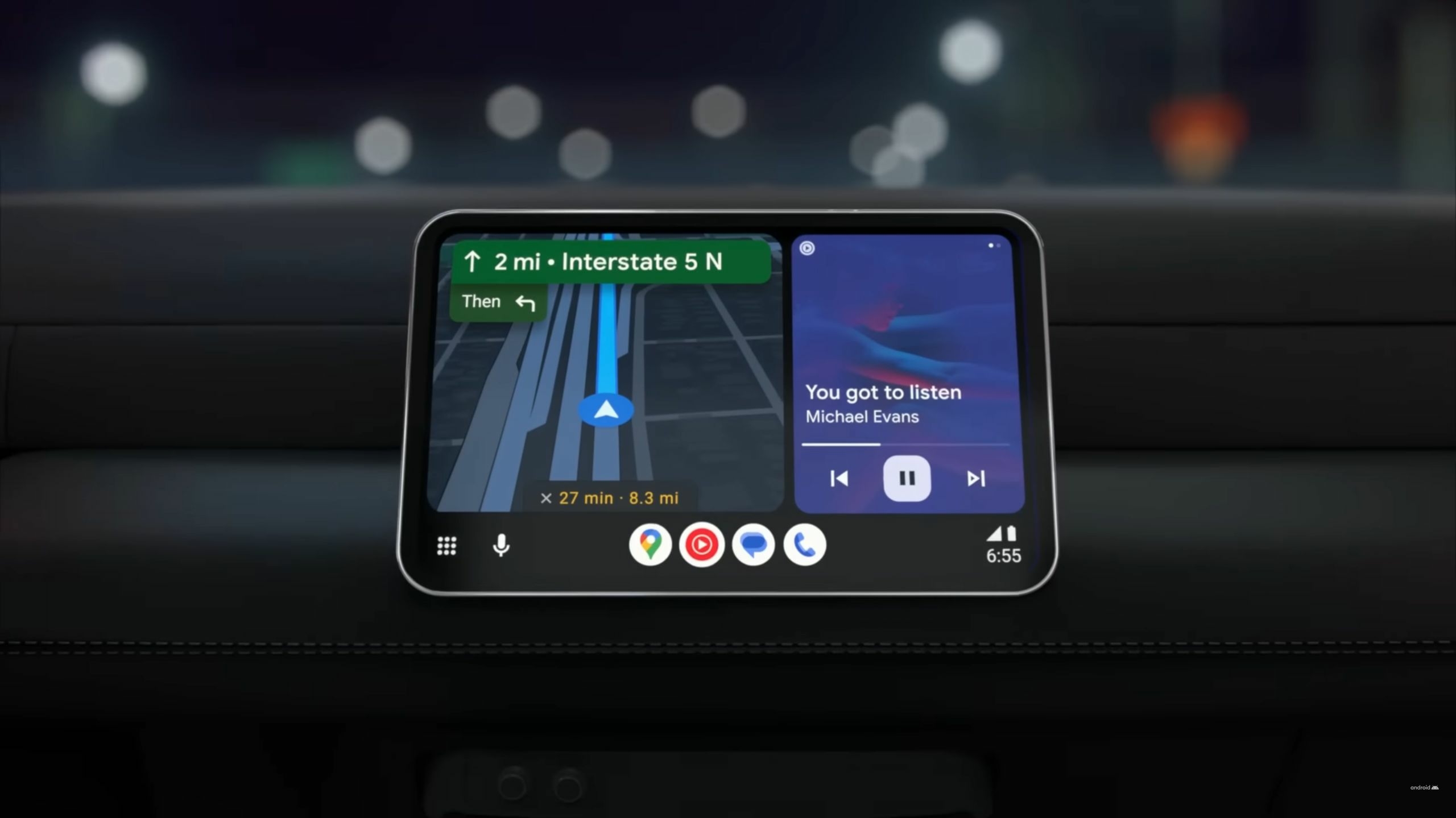 Google überarbeitet den Look von Android Auto | heise online