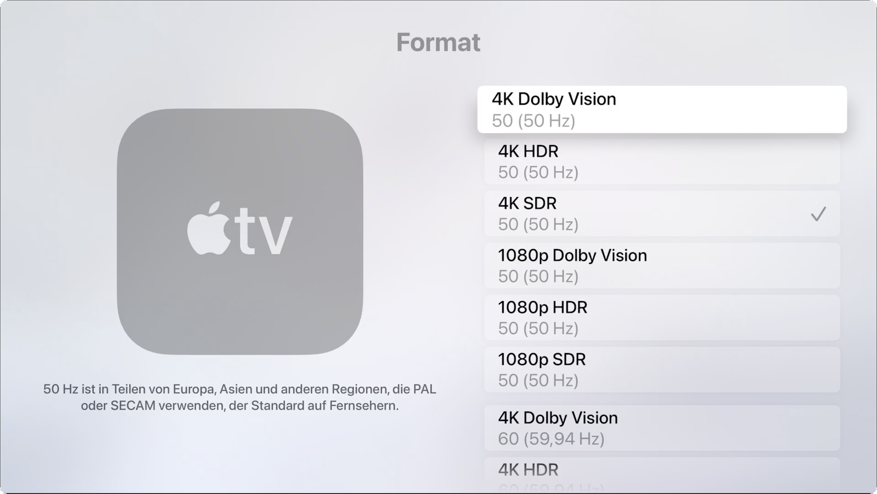Tipp: Dolby Vision am Apple TV 4K einstellen | heise online