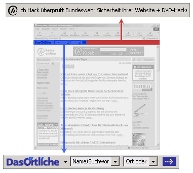 Newsticker-Toolbar zum Download verfügbar | heise online