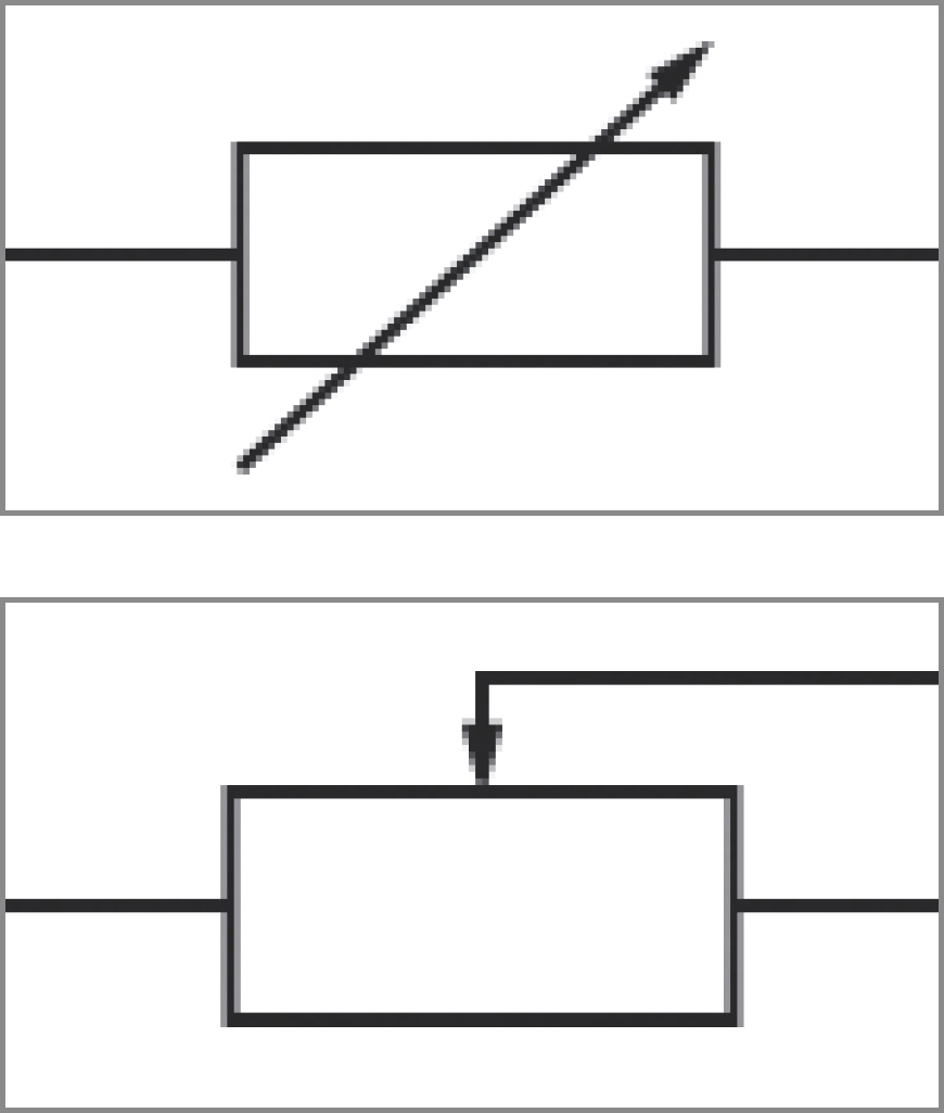 Schaltplan Symbol Potentiometer