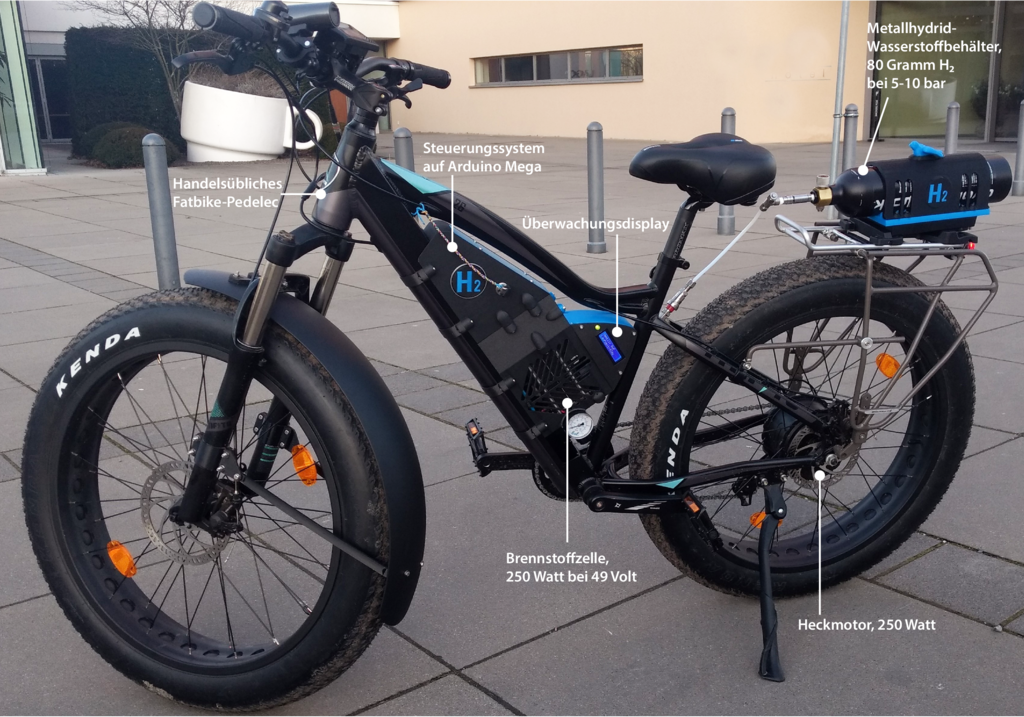E-Bike mit Brennstoffzellenantrieb | Make Magazin | heise magazine